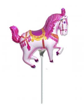 FOLIJA BALON HORSE CIRCUS PINK MINI