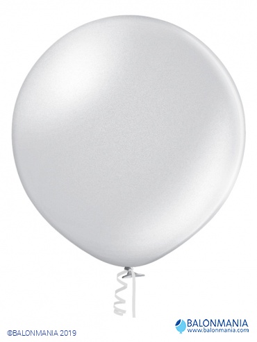 METAL BALON SILVER - 90CM - 36" - 380l