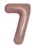 BALON ŠTEVILKE SLIM ROSE GOLD - NENAPIHNJENE