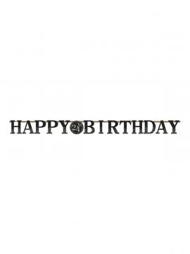 Viseči napis Happy Birthday zlati