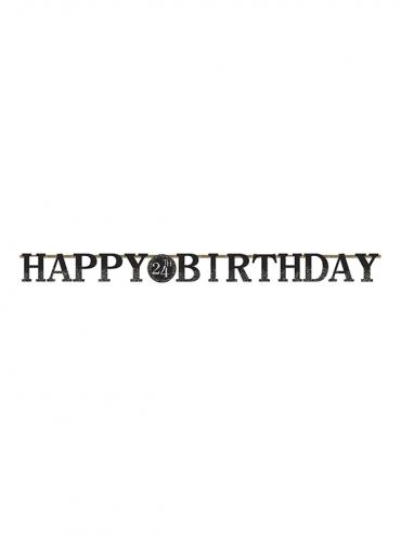 Viseči napis Happy Birthday zlati