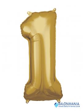 Balon 1 zlat številka