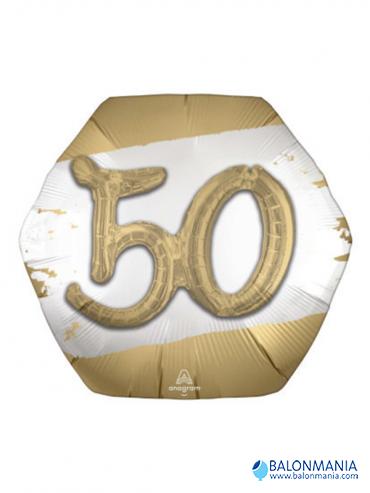 Balon 50 rojstni dan zlat