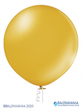 METAL BALON GOLD - 60CM - 24" - 114l