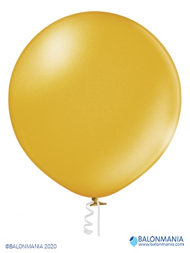 METAL BALON GOLD - 60CM - 24" - 114l