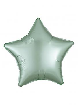 FOLIJA BALON STAR SILK LUSTRE MINT GREEN