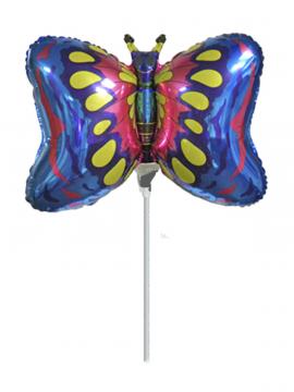 FOLIJA BALON BUTTERFLY BLUE MINI