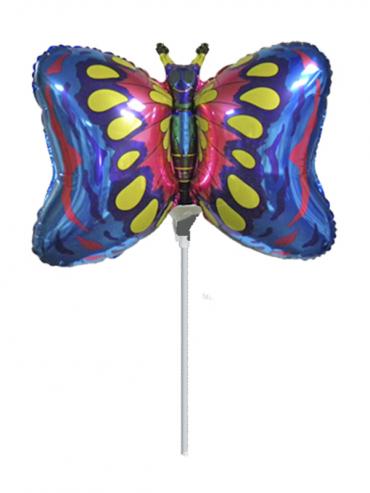 FOLIJA BALON BUTTERFLY BLUE MINI