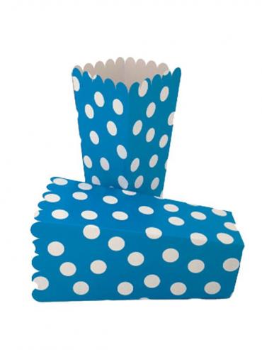 EMBALAŽA ZA POPCORN MEDIUM BLUE DOTS