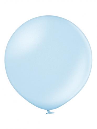 METAL BALON LIGHT BLUE - 60CM - 24" - 114l