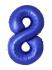 BALON ŠTEVILKE SLIM BLUE REFLEX - NENAPIHNJENE