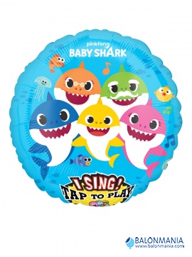 Balon Baby Shark pojoči