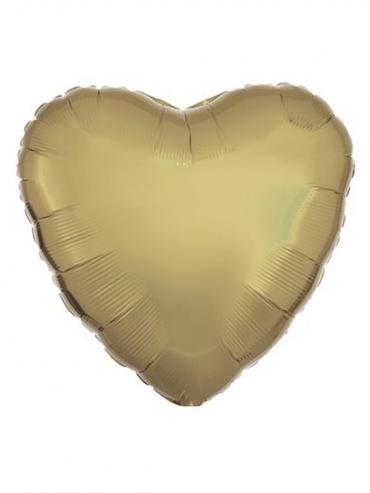 FOLIJA BALON HEART METALLIC WHITE GOLD