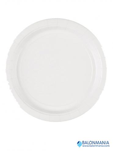 Krožniki beli papirnati (8 kom)