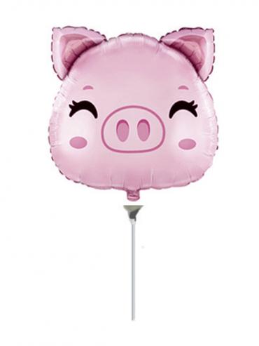 FOLIJA BALON PIG HEAD MINI
