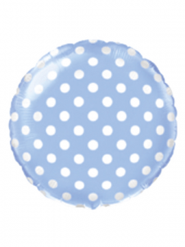 FOLIJA BALON DOTS BLUE 