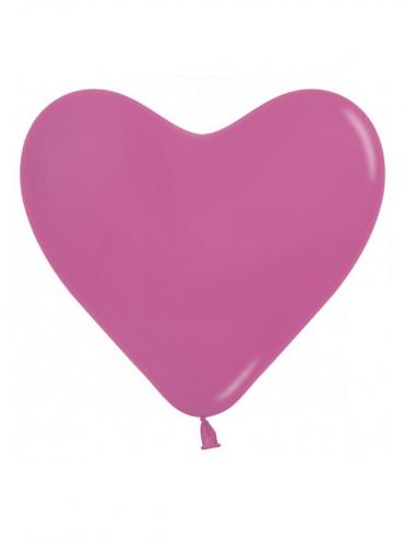 BALON LATEKS OBLIKA SRCE FUCHSIA - 12 INCH