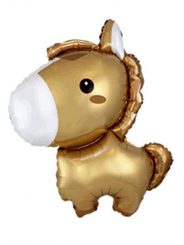 FOLIJA BALON BABY HORSE BROWN