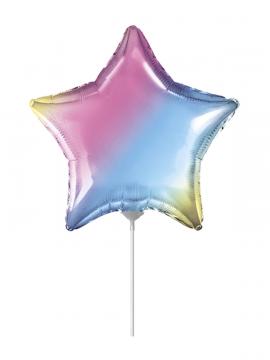 FOLIJA BALON ZVEZDA 23CM GRADIENT