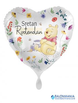 1 Balloon - Disney - Heartly Birthday from Pooh - HRV