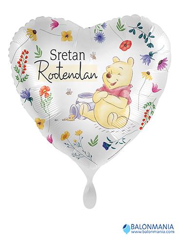 1 Balloon - Disney - Heartly Birthday from Pooh - HRV