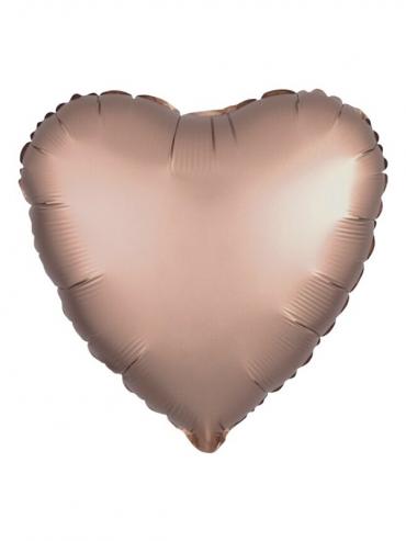 FOLIJA BALON HEART METALLIC ROSE GOLD