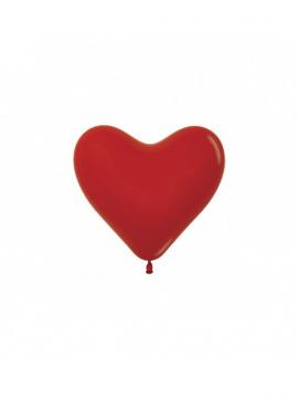 BALON LATEKS OBLIKA SRCE RDEČ - 6 INCH