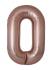 BALON ŠTEVILKE SLIM ROSE GOLD - NENAPIHNJENE