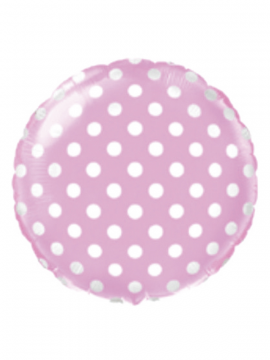 FOLIJA BALON DOTS PINK