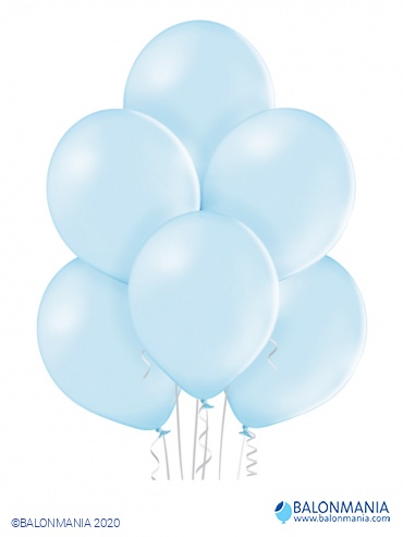 Balon svetlo moder pastel, lateks (50 kom)