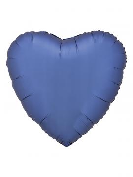 FOLIJA BALON HEART SILK LUSTRE AZURE BLUE