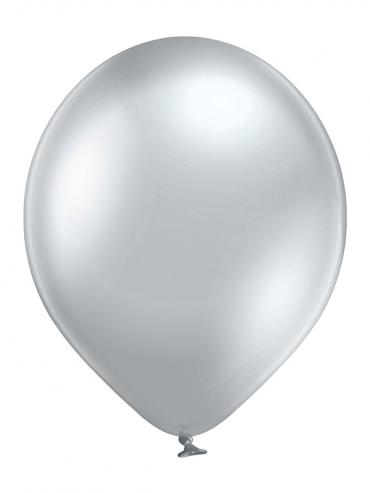 GLOSSY BALON SREBRN - 30CM - 12 INCH - 15l