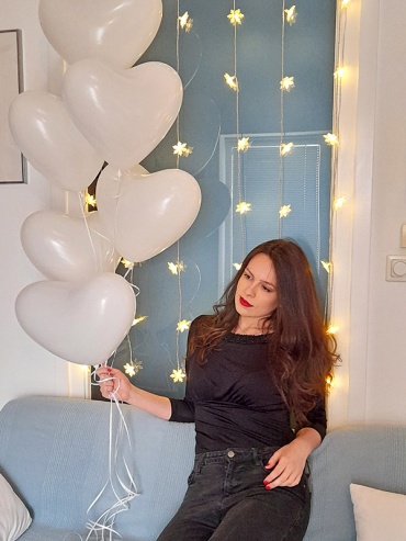 BALON LATEKS OBLIKA SRCE BEL - 12 INCH