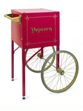 Rdeč voziček za aparat za pokovko Fun Pop 4 oz