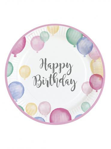 Papirnati krožniki Happy Birthday
