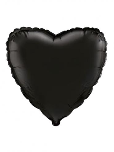 Folija balon srce Black