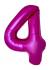 BALON ŠTEVILKE SLIM FUCHSIA - NENAPIHNJENE