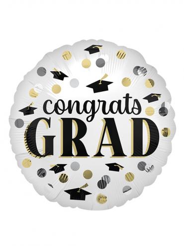 Balon čestitke za diplomo Satin