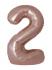 BALON ŠTEVILKE SLIM ROSE GOLD - NENAPIHNJENE