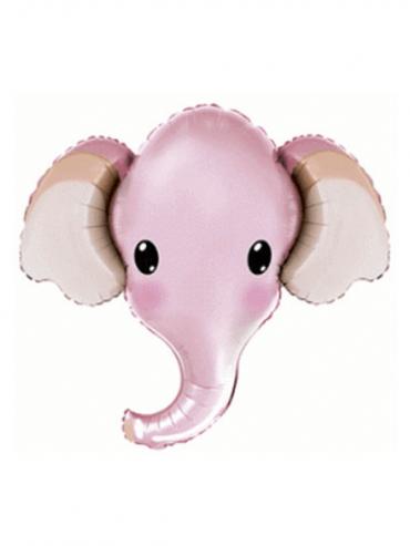 FOLIJA BALON ELEPHANT HEAD PINK