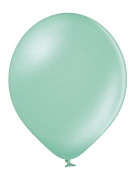 Balon zelen svetel metal, lateks (50 kom)