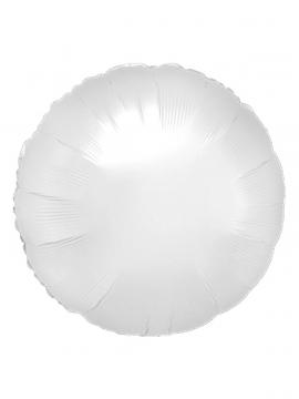 FOLIJA BALON ROUND SATIN LUXE WHITE SATIN 