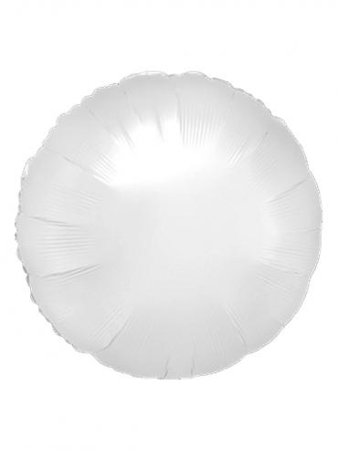FOLIJA BALON ROUND SATIN LUXE WHITE SATIN 