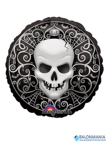 Balon Halloween smrtna glava