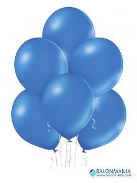 Balon svetlo moder metal, lateks (50 kom)