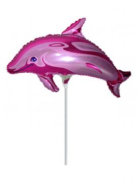FOLIJA BALON DOLPHIN DRAW FUCHSIA MINI