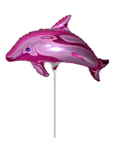 FOLIJA BALON DOLPHIN DRAW FUCHSIA MINI