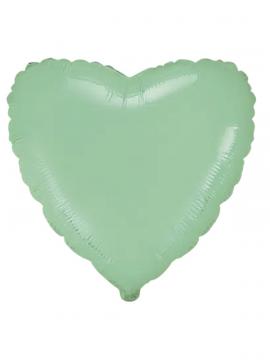 Folija balon srce Pastel Mint