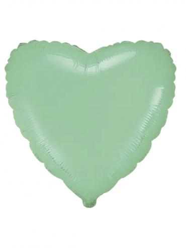 Folija balon srce Pastel Mint