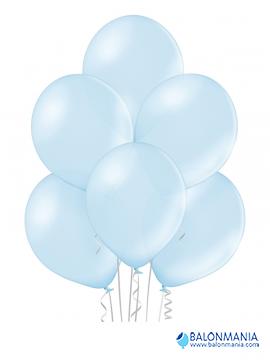 Balon Svetlo moder metal, lateks (50 kom)